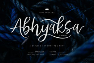 Abhyaksa: The Elegant Script Amp Font for Premium Branding