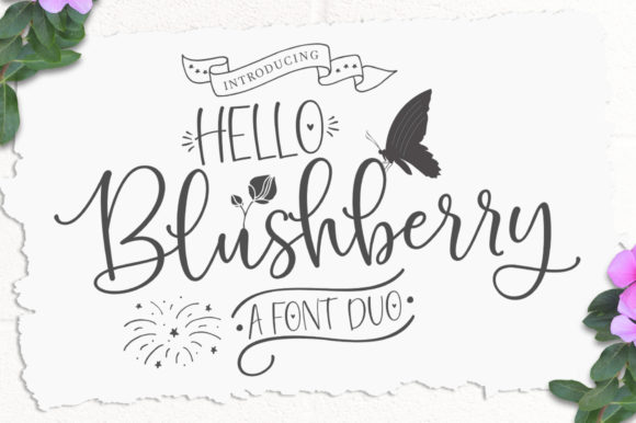Hello Blushberry Duo: The Playful Typeface for Handmade Brands