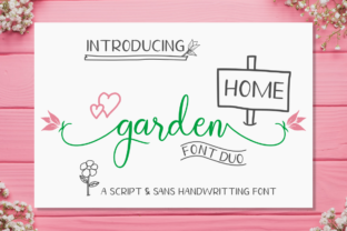 Homegarden Duo: A Handwritten Typeface for Warm Editorial Design