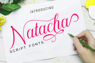 Natacha: A Modern Script Typeface for Authentic Editorial Design