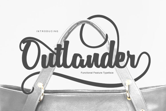 Outlander: A Bold Script Typeface for Distinct Brand Identity