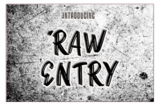 Raw Entry: The Handwritten Typeface That Elevates Your Craft Brand