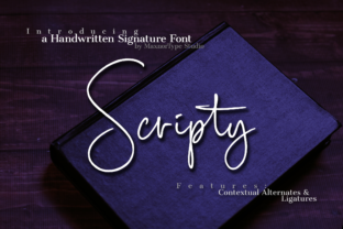 Scripty: The Handwritten Typeface for Creative Crafters