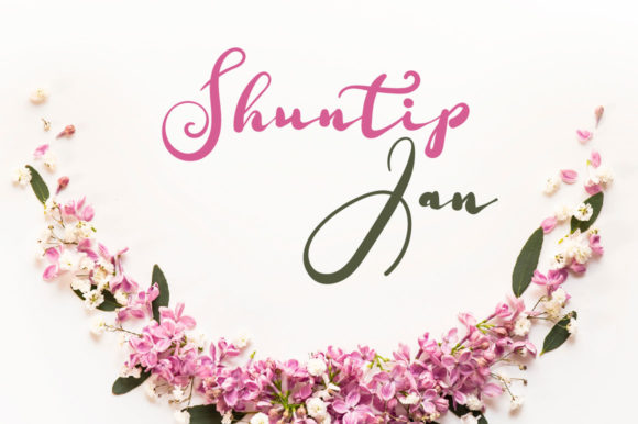 Shuntip Jan: The Delicate Handwritten Typeface for Modern Branding