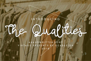 The Qualities: A Handwritten Typeface for Bold Web Design